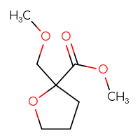 Chemical structure of methyl 2-(methoxymethyl)oxolane-2-carboxylate - CSSB00118026271