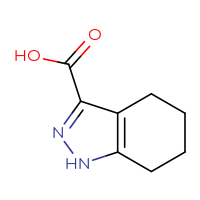 Chemical structure of 4,5,6,7-tetrahydro-1H-indazole-3-carboxylic acid - CSSB00011236213