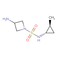 Chemical structure of 3-amino-N-[(1S,2S)-2-methylcyclopropyl]azetidine-1-sulfonamide - CSMB02126895467
