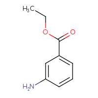 Chemical structure of ethyl 3-aminobenzoate - CSSB00000204664
