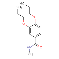 Chemical structure of N-methyl-3,4-dipropoxybenzamide - CSSB00103786244
