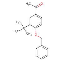 Chemical structure of 1-[4-(benzyloxy)-3-tert-butylphenyl]ethan-1-one - CSSB00102420566
