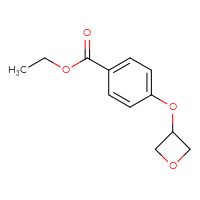 Chemical structure of ethyl 4-(oxetan-3-yloxy)benzoate - CSSB00054209114