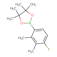 Chemical structure of 2-(4-fluoro-2,3-dimethylphenyl)-4,4,5,5-tetramethyl-1,3,2-dioxaborolane - CSSB00021549613