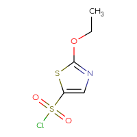 Chemical structure of 2-ethoxy-1,3-thiazole-5-sulfonyl chloride - CSSB00011094264