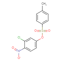 Chemical structure of 3-chloro-4-nitrophenyl 4-methylbenzene-1-sulfonate - CSSB00114204921