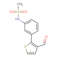 Chemical structure of N-[3-(3-formylthiophen-2-yl)phenyl]methanesulfonamide - CSSB06588808338