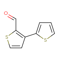 Chemical structure of [2,3'-bithiophene]-2'-carbaldehyde - CSSB00011092810