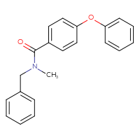 Chemical structure of N-benzyl-N-methyl-4-phenoxybenzamide - CSSB00026302678
