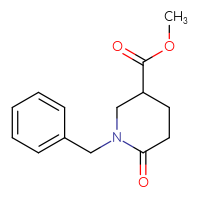 Chemical structure of methyl 1-benzyl-6-oxopiperidine-3-carboxylate - CSSB00010080355