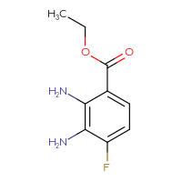 Chemical structure of ethyl 2,3-diamino-4-fluorobenzoate - CSSB00015880334