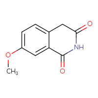 Chemical structure of 7-methoxy-1,2,3,4-tetrahydroisoquinoline-1,3-dione - CSSB00000008791