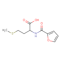 Chemical structure of 2-[(furan-2-yl)formamido]-4-(methylsulfanyl)butanoic acid - CSSB00000179747
