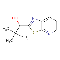 Chemical structure of 2,2-dimethyl-1-{[1,3]thiazolo[5,4-b]pyridin-2-yl}propan-1-ol - CSSB00112621348
