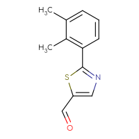 Chemical structure of 2-(2,3-dimethylphenyl)-1,3-thiazole-5-carbaldehyde - CSSB00011515889