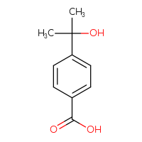 Chemical structure of 4-(2-hydroxypropan-2-yl)benzoic acid - CSSB00000079156
