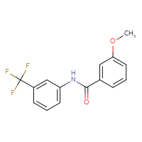 Chemical structure of 3-methoxy-N-[3-(trifluoromethyl)phenyl]benzamide - CSSB00047194612