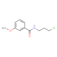 Chemical structure of N-(3-chloropropyl)-3-methoxybenzamide - CSSB00000197820