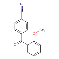 Chemical structure of 4-(2-methoxybenzoyl)benzonitrile - CSSB00020568510