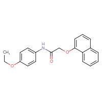 Chemical structure of N-(4-ethoxyphenyl)-2-(naphthalen-1-yloxy)acetamide - CSSB00026103996