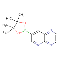 Chemical structure of 7-(4,4,5,5-tetramethyl-1,3,2-dioxaborolan-2-yl)pyrido[2,3-b]pyrazine - CSSB00010246564