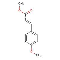 Chemical structure of methyl 3-(4-methoxyphenyl)prop-2-enoate - CSSB00015195440