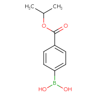 Chemical structure of {4-[(propan-2-yloxy)carbonyl]phenyl}boronic acid - CSSB00000066923