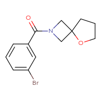 Chemical structure of 2-(3-bromobenzoyl)-5-oxa-2-azaspiro[3.4]octane - CSSB00022915349