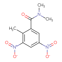 Chemical structure of N,N,2-trimethyl-3,5-dinitrobenzamide - CSSB00103791780