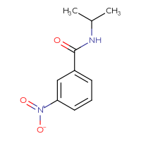 Chemical structure of 3-nitro-N-(propan-2-yl)benzamide - CSSB00000157520