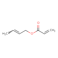 Chemical structure of but-2-en-1-yl prop-2-enoate - CSSB00031931568