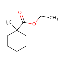 Chemical structure of ethyl 1-methylcyclohexane-1-carboxylate - CSSB00000762839