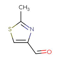 Chemical structure of 2-methyl-1,3-thiazole-4-carbaldehyde - CSSB00000203724