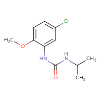 Chemical structure of 1-(5-chloro-2-methoxyphenyl)-3-(propan-2-yl)urea - CSSB00000317843