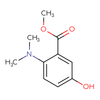 Chemical structure of methyl 2-(dimethylamino)-5-hydroxybenzoate - CSSB00010674769