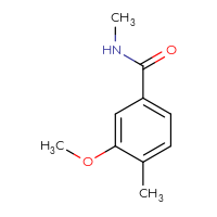 Chemical structure of 3-methoxy-N,4-dimethylbenzamide - CSSB00000223176