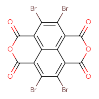 Chemical structure of tetrabromo-6,13-dioxatetracyclo[6.6.2.0⁴,¹⁶.0¹¹,¹⁵]hexadeca-1,3,8(16),9,11(15)-pentaene-5,7,12,14-tetrone - CSSB00016995428