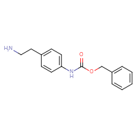Chemical structure of benzyl N-[4-(2-aminoethyl)phenyl]carbamate - CSSB00011072001