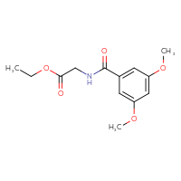 Chemical structure of ethyl 2-[(3,5-dimethoxyphenyl)formamido]acetate - CSSB00000590258