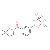 Chemical structure of 5-[3-(4,4,5,5-tetramethyl-1,3,2-dioxaborolan-2-yl)benzoyl]-5-azaspiro[2.4]heptane - CSSB02195989480