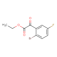 Chemical structure of ethyl 2-(2-bromo-5-fluorophenyl)-2-oxoacetate - CSSB00050198083