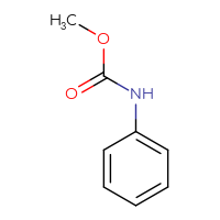 Chemical structure of methyl N-phenylcarbamate - CSSB00000182311