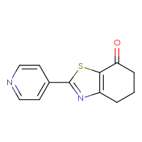 Chemical structure of 2-(pyridin-4-yl)-4,5,6,7-tetrahydro-1,3-benzothiazol-7-one - CSSB00000687523