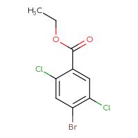 Chemical structure of ethyl 4-bromo-2,5-dichlorobenzoate - CSSB00012921630