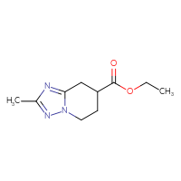 Chemical structure of ethyl 2-methyl-5H,6H,7H,8H-[1,2,4]triazolo[1,5-a]pyridine-7-carboxylate - CSSB00051140143