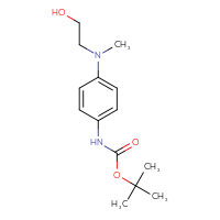 Chemical structure of tert-butyl N-{4-[(2-hydroxyethyl)(methyl)amino]phenyl}carbamate - CSSB00114230030