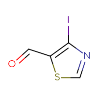 Chemical structure of 4-iodo-1,3-thiazole-5-carbaldehyde - CSSB06744501674