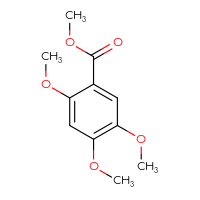 Chemical structure of methyl 2,4,5-trimethoxybenzoate - CSSB00000149681