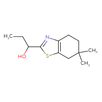 Chemical structure of 1-(6,6-dimethyl-4,5,6,7-tetrahydro-1,3-benzothiazol-2-yl)propan-1-ol - CSSB06733018326