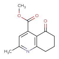 Chemical structure of methyl 2-methyl-5-oxo-5,6,7,8-tetrahydroquinoline-4-carboxylate - CSSB00102885838